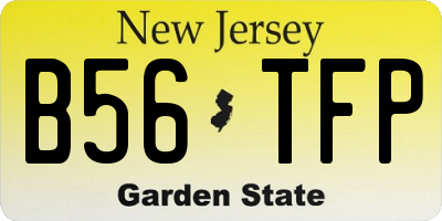 NJ license plate B56TFP
