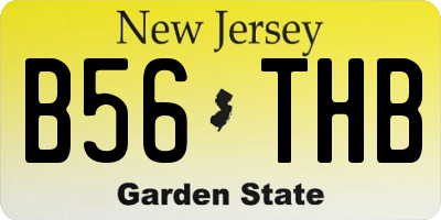 NJ license plate B56THB