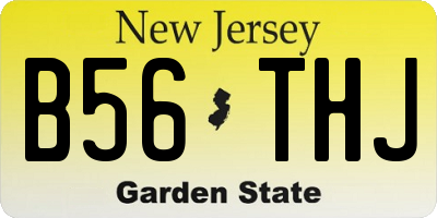 NJ license plate B56THJ