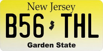 NJ license plate B56THL