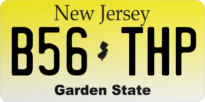 NJ license plate B56THP
