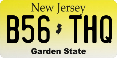 NJ license plate B56THQ