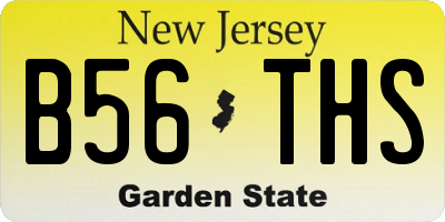 NJ license plate B56THS