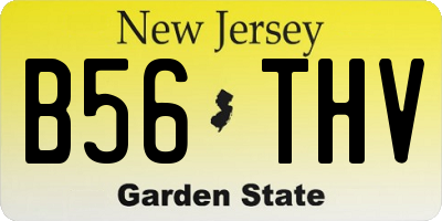 NJ license plate B56THV