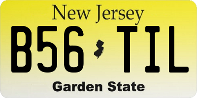 NJ license plate B56TIL