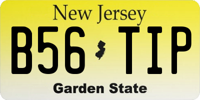NJ license plate B56TIP