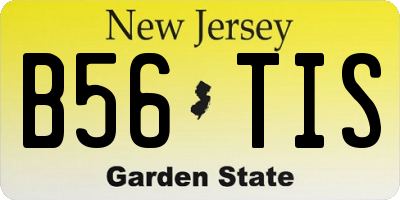 NJ license plate B56TIS