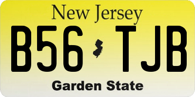 NJ license plate B56TJB
