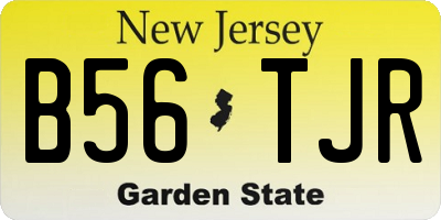 NJ license plate B56TJR