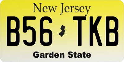 NJ license plate B56TKB