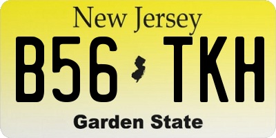 NJ license plate B56TKH