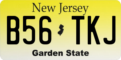 NJ license plate B56TKJ