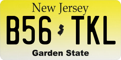 NJ license plate B56TKL