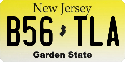 NJ license plate B56TLA