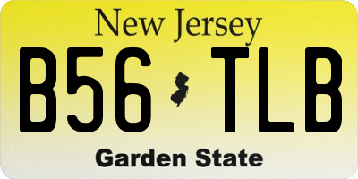 NJ license plate B56TLB