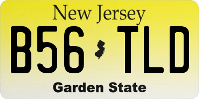 NJ license plate B56TLD