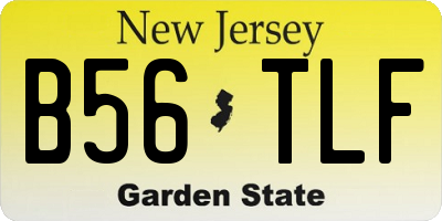 NJ license plate B56TLF