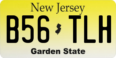 NJ license plate B56TLH