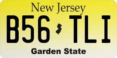 NJ license plate B56TLI
