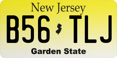 NJ license plate B56TLJ