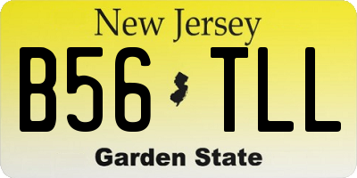NJ license plate B56TLL