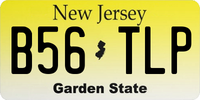 NJ license plate B56TLP