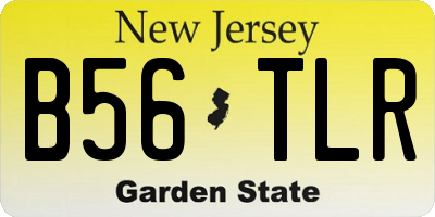 NJ license plate B56TLR