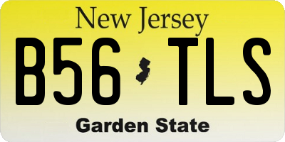 NJ license plate B56TLS