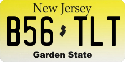 NJ license plate B56TLT
