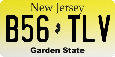 NJ license plate B56TLV