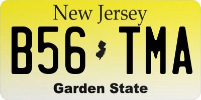 NJ license plate B56TMA