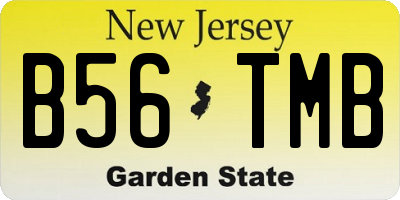 NJ license plate B56TMB