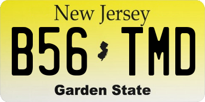 NJ license plate B56TMD