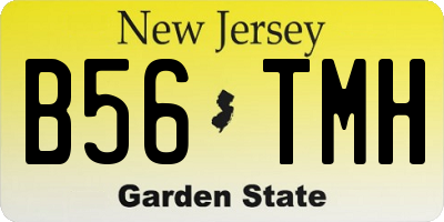 NJ license plate B56TMH
