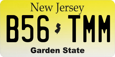 NJ license plate B56TMM