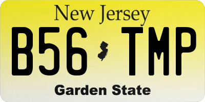 NJ license plate B56TMP