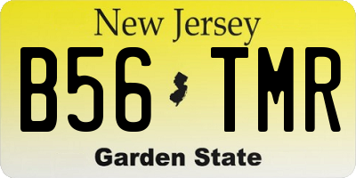 NJ license plate B56TMR