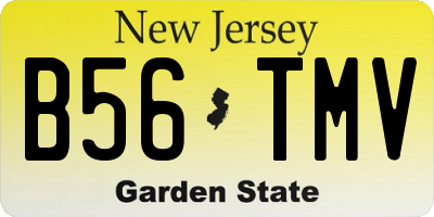 NJ license plate B56TMV