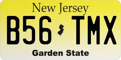 NJ license plate B56TMX