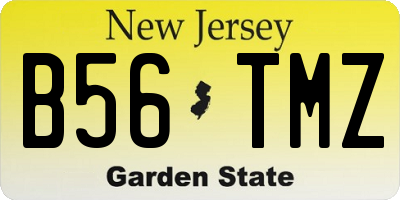 NJ license plate B56TMZ