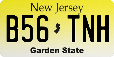 NJ license plate B56TNH