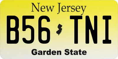 NJ license plate B56TNI