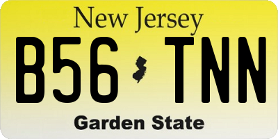 NJ license plate B56TNN