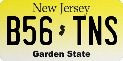 NJ license plate B56TNS