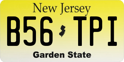 NJ license plate B56TPI