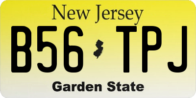 NJ license plate B56TPJ