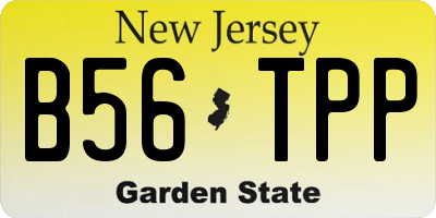 NJ license plate B56TPP