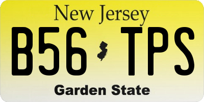 NJ license plate B56TPS