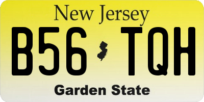 NJ license plate B56TQH