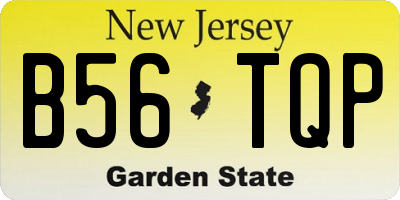 NJ license plate B56TQP